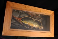 Coffee Table with German Brown Trout